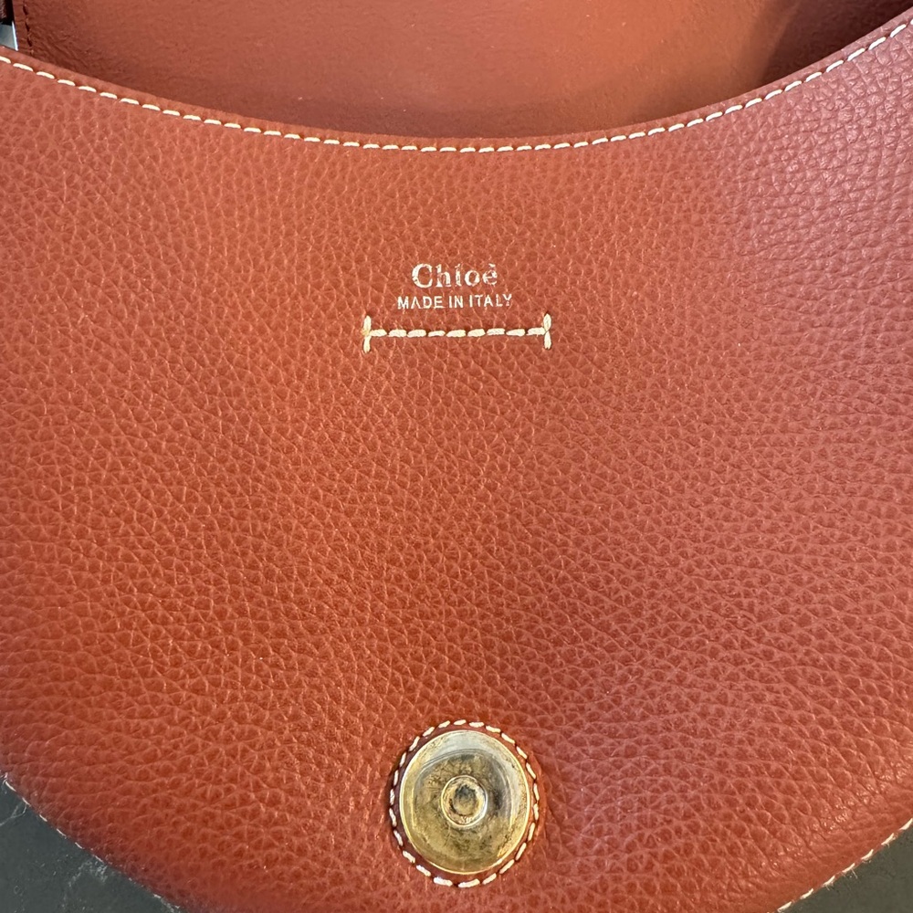 Chloe Darryl Brown Leather Crossbody Bag - Picture 7 of 15